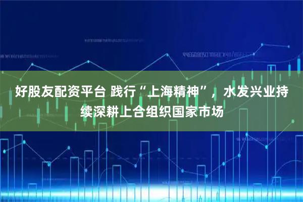 好股友配资平台 践行“上海精神”，水发兴业持续深耕上合组织国家市场
