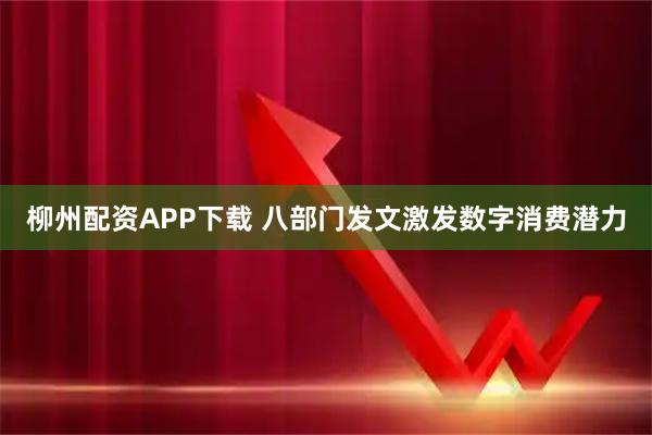 柳州配资APP下载 八部门发文激发数字消费潜力